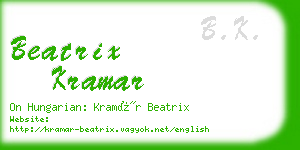 beatrix kramar business card